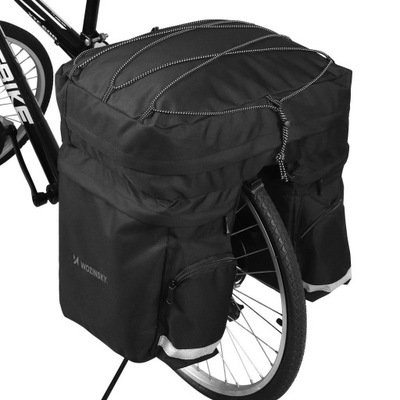 Wozinsky pojemna torba rowerowa 60 l na bagażnik (osłona przeciwdeszczowa w
