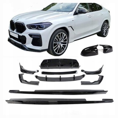 BMW X6 G06 MPERFORMANCE ZESTAW CZARNY POŁYSK