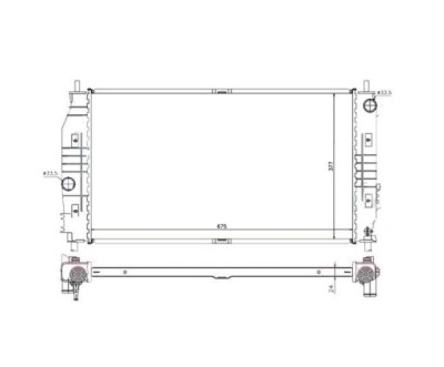 Chrysler 300m 99 - 04 радиатор фото №1