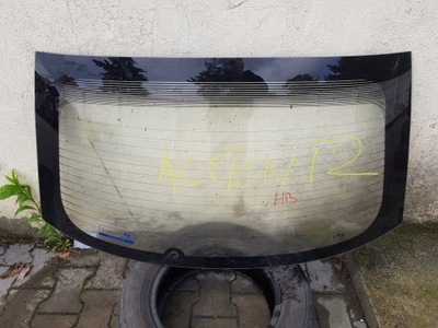 Hyundai accent pony стекло крышки задняя задняя 1995-99r фото №1