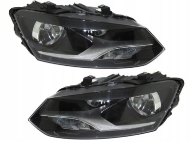 Комплект фари vw polo 6r 2009-2017 h7+h7 фото №1