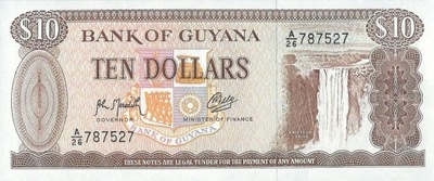 Gujana - 10 Dollars - 1992 - P23f - St.1
