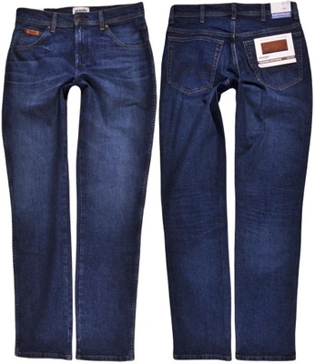 WRANGLER spodnie BLUE jeans TEXAS SLIM _ W32 L34