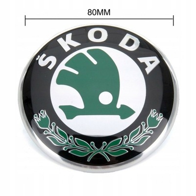 80MM EMBLEMA SKODA FABIA OCTAVIA SUPERB ROOMSTER  