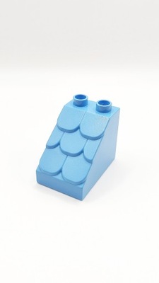 Klocki Lego duplo dach dachówki niebieskie