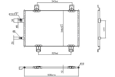 NISSENS КОНДЕНСАТОР КОНДЕНСАТОР КОНДИЦИОНЕРА NISSENS 941174 MAZDA CX-3