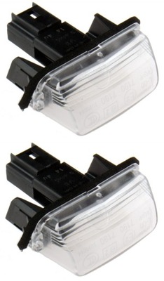 Citroen peugeot лампа подсветка номерного знака kpl фото №1