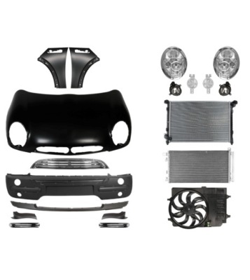 Mini cooper r50 r52 01-04 капот бампер крыло фото №1