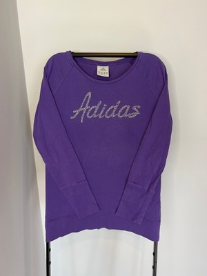 Bluzka damska Adidas fioletowa z logiem S