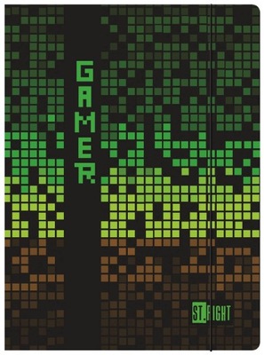 TECZKA Z GUMKĄ A4 Unipap, Gamer - piksel GAME