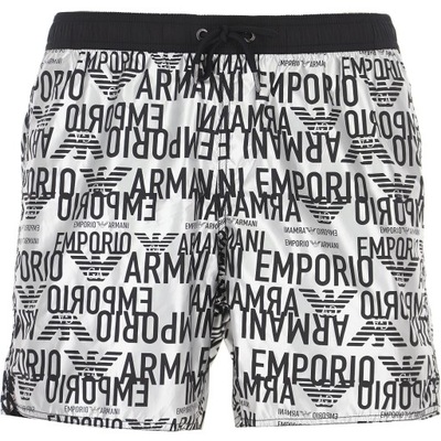 EMPORIO ARMANI męskie spodenki srebrne szorty L