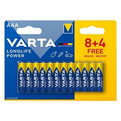 Bateria alkaliczna Varta AAA (R3) 12 szt.