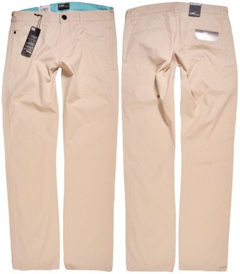 LEE spodnie REGULAR beige ZED CHINO _ W32 L32