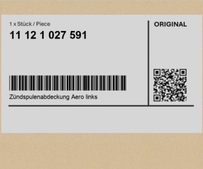 Крышка катушки зажигания aero левая bmw k34 r 18, r 18 classic k35 фото №1