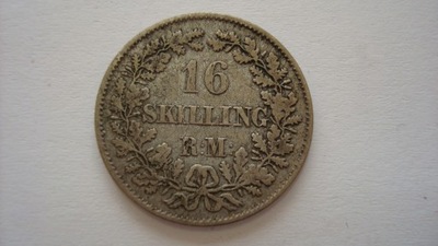 Dania 16 skilling 1856 stan 3