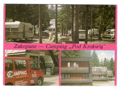 ZAKOPANE - CAMPING POD KROKWIĄ + STARE AUTA - 1990R