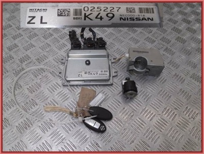 NISSAN NOTE 1.2 2014 E12 COMPUTER IGNITION LOCK KEY  