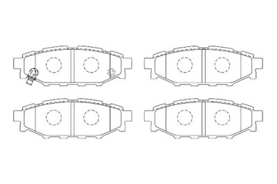 Breck тормозные колодки тормозные subaru brz 2.0 фото №1