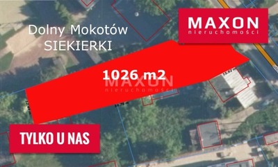 Działka, Warszawa, Mokotów, 1026 m²