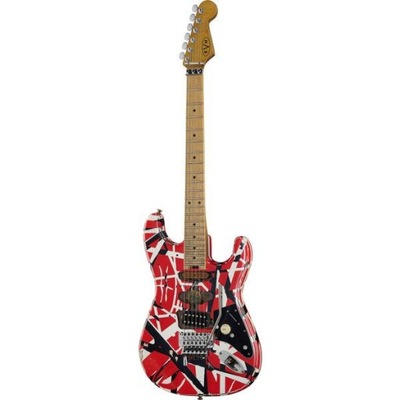 EVH Frankie Striped MN Relic R/W/B Gitara elektryczna typu Strat