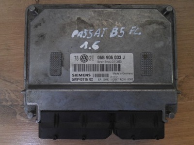 COMPUTADOR DEL MOTOR VW PASSAT B5 FL 1.6 06B906033J  