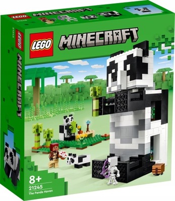 KLOCKI LEGO MINECRAFT 21245 REZERWAT PANDY