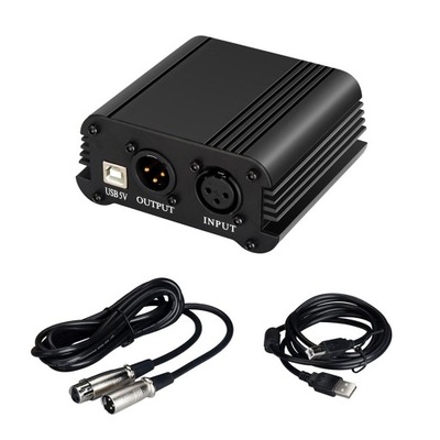 Zasilacz Phantom 48V do mikrofonu pojemnościowego Mic Audio Studio