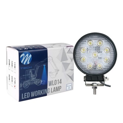 FARO EN FUNCIONAMIENTO 9X 3W OSRAM DIODO LUMINOSO LED 6000K STALNIERDZEWNA  