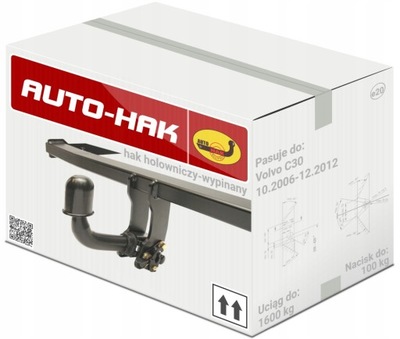 BARRA DE REMOLQUE GANCHO DE REMOLQUE TRANSMISIÓN AUTOMÁTICA L22A PARA VOLVO C30 2006-2012  