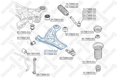 РЫЧАГ CHEVROLET AVEO KALOS 08- LP