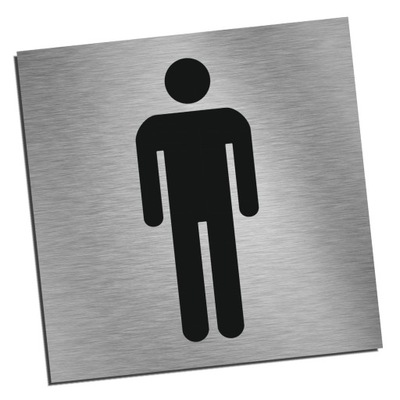 Tabliczka WC toaleta męska piktogram 10x10cm