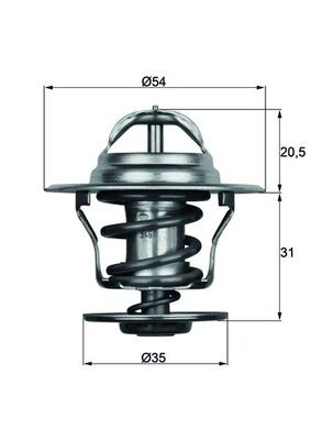 TERMOSTATAS VW 84C TX1584D 