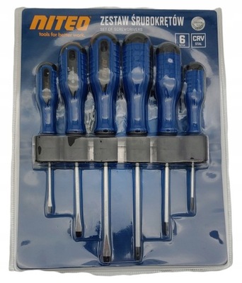 Zestaw śrubokrętów 6 sztuk Niteo Tools
