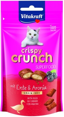 Vitakraft Crispy Crunch przysmak dla kotów z kaczką i aronią