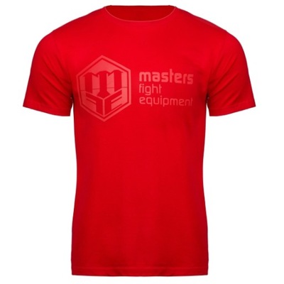 XL T-shirt męski MASTERS czerwony TS-RED Koszulka