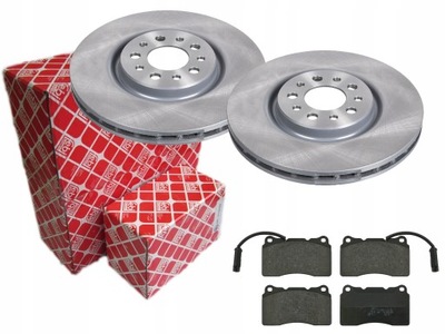 Тормозные диски + тормозные колодки febi перед alfa romeo 159 brera фото №1