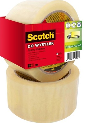 Taśma klejąca pakowa Scotch 371 transp 50x66m 1szt