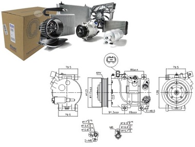 COMPRESOR DE ACONDICIONADOR HYUNDAI GENESIS 2.0 01.08-12.14 NISSENS  