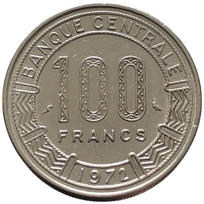 87885. Afryka Zachodnia (BCEAO) - 100 franków - 1972r. (opis!)