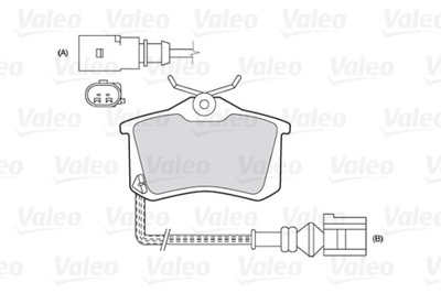 VALEO 301180 КОМПЛЕКТ КОЛОДОК ТОРМОЗНЫХ, ТОРМОЗА TARCZOWE