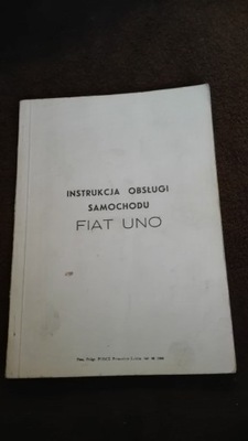 FIAT UNO MANUAL LIBRO 1988 PL TLUMACZENIE  