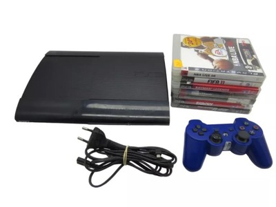 KONSOLA PS3 SUPER SLIM 500GB CECH-4304A + 7 GIER 1 PAD