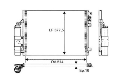 Valeo 814051 конденсатор, кондиціонер фото №1