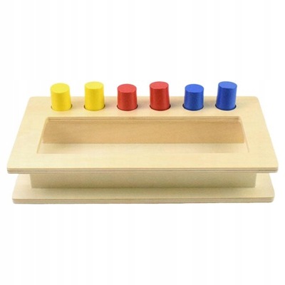 Montessori Drewniane pudełko na kołki Imbucare