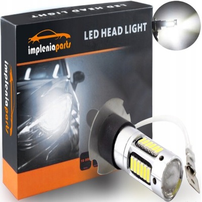 LEMPUTĖ H3 30 LED SMD 4014 DRL + LĘŠIS + STABILIZATORIUS BE POLARYZACJI 