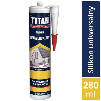 Silikon Uniwersalny bezbarwny 280 ml Tytan