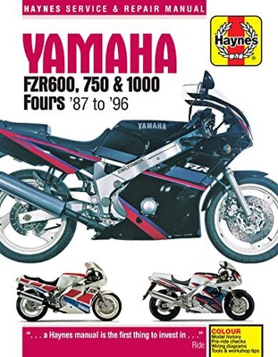 YAMAHA FZR600, 750+1000 FOURS - Haynes [KSIĄŻKA] 