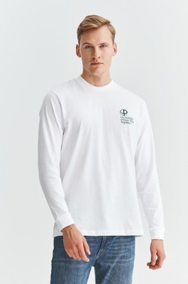 T-shirt z długim rękawem biały PAKO LORENTE r. M