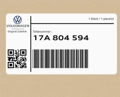 Кронштейн 17a804594 vw jetta фото №1