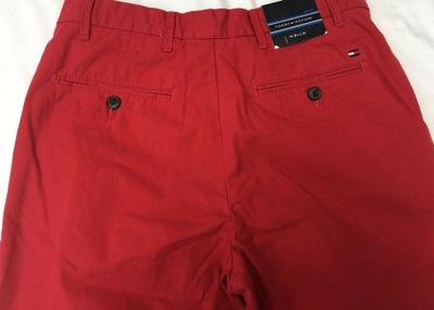 Tommy Hilfiger spodnie chinos czerwone 30Wx34L